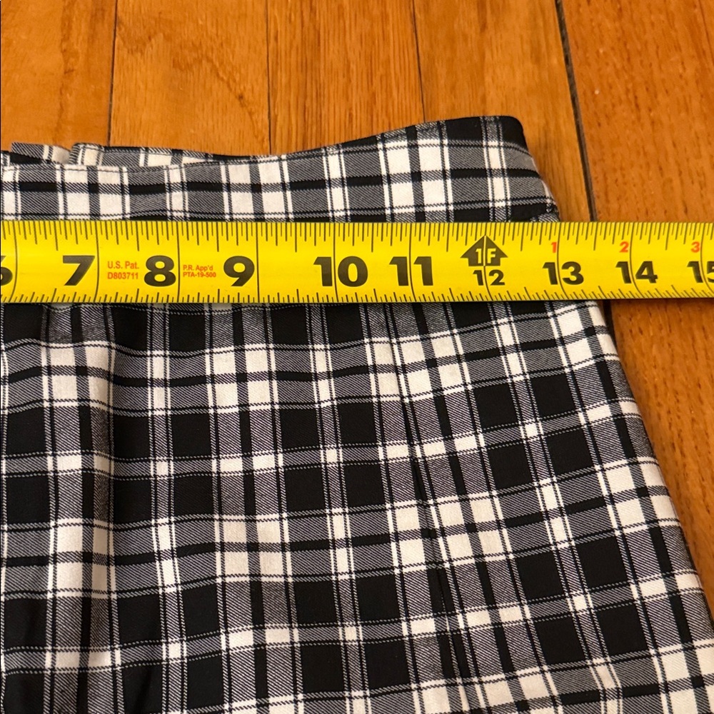 Garage Monochrome Plaid Mini Skirt Size Small - Picture 4 of 5